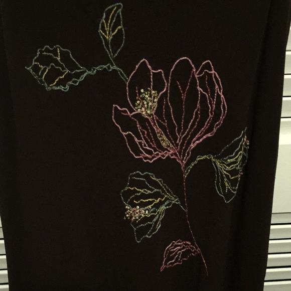 BCBG MaxAzria chocolate brown silk halter dress - Picture 4 of 7